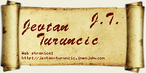 Jevtan Turunčić vizit kartica